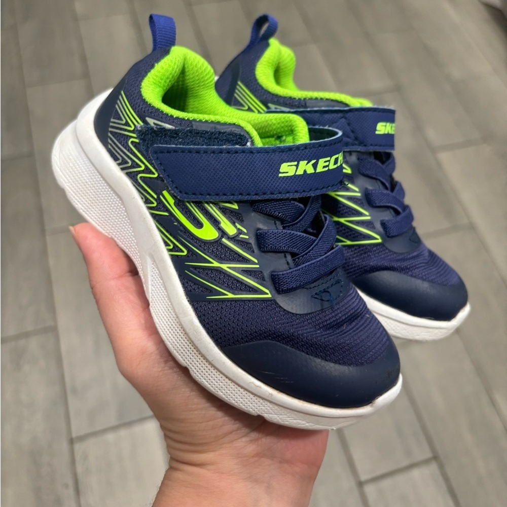 Skechers Child Microspec-Texlor Sneaker Size 8c - Picture 2 of 8